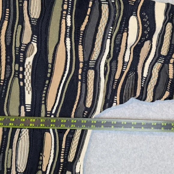 Vintage Cotton Traders Men’s 2XL 3D Knit Sweater Coogi Style Cosby Biggie VTG Crewneck